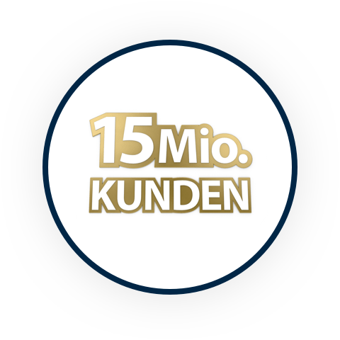 Über 15 Mio Kunden