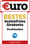 Bestes kostenfreies Girokonto laut dem Magazin €uro in der Ausgabe 12 2022